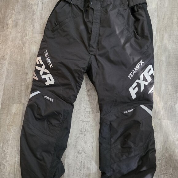 FXR Pants Womens 16 Black Team Pant F.A.S.T. HYDRX Insulated Snowmobile Bib - Picture 4 of 15